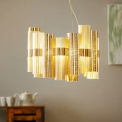 Slamp La Lollo M LED-hængelampe, guld