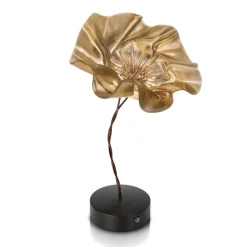 Slamp LaFleur LED-bordlampe, genopladeligt batteri, fløjl