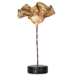 Slamp LaFleur LED-bordlampe, genopladeligt batteri, fløjl