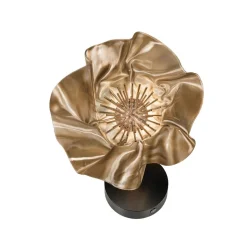 Slamp LaFleur LED-bordlampe, genopladeligt batteri, fløjl