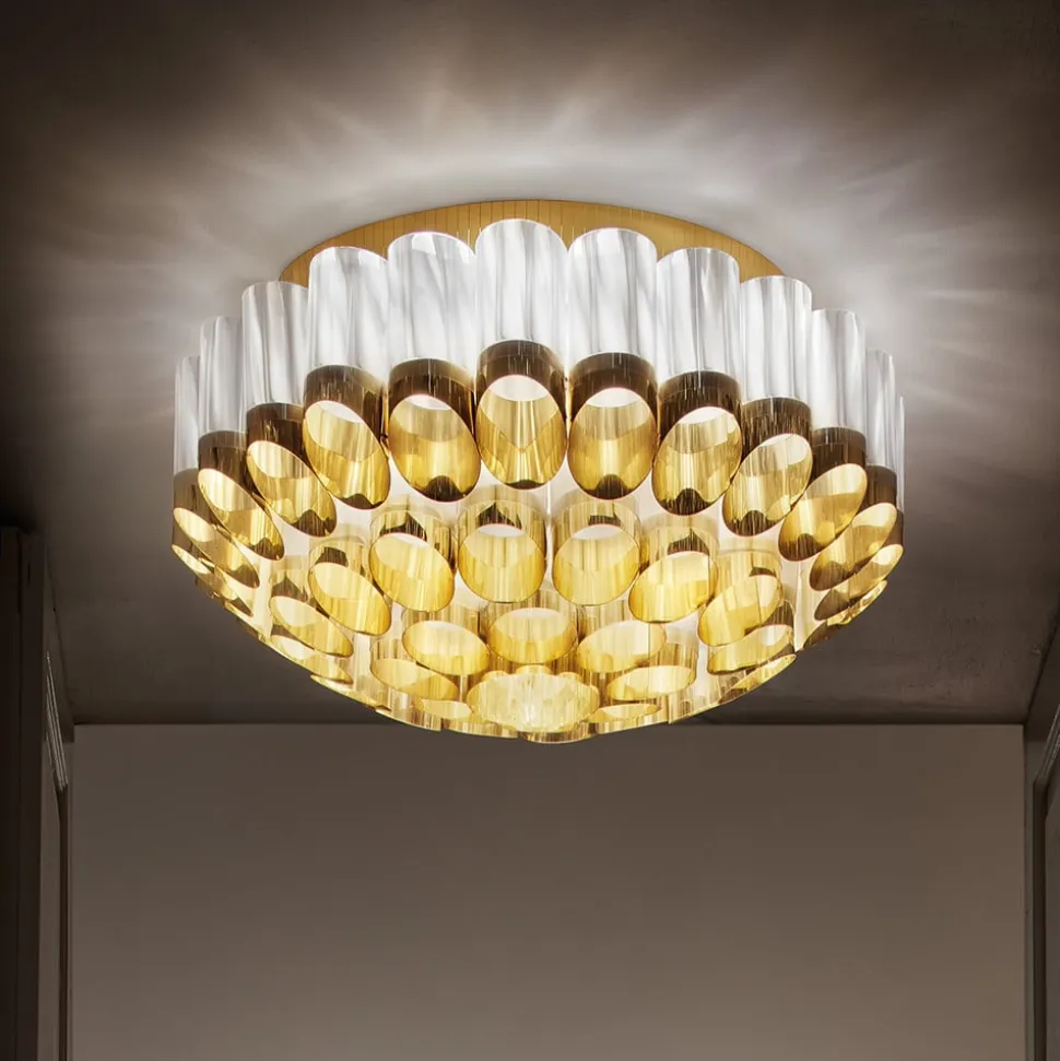 Slamp Odeon Ceiling Loftlampe, guld, Ø 65 cm