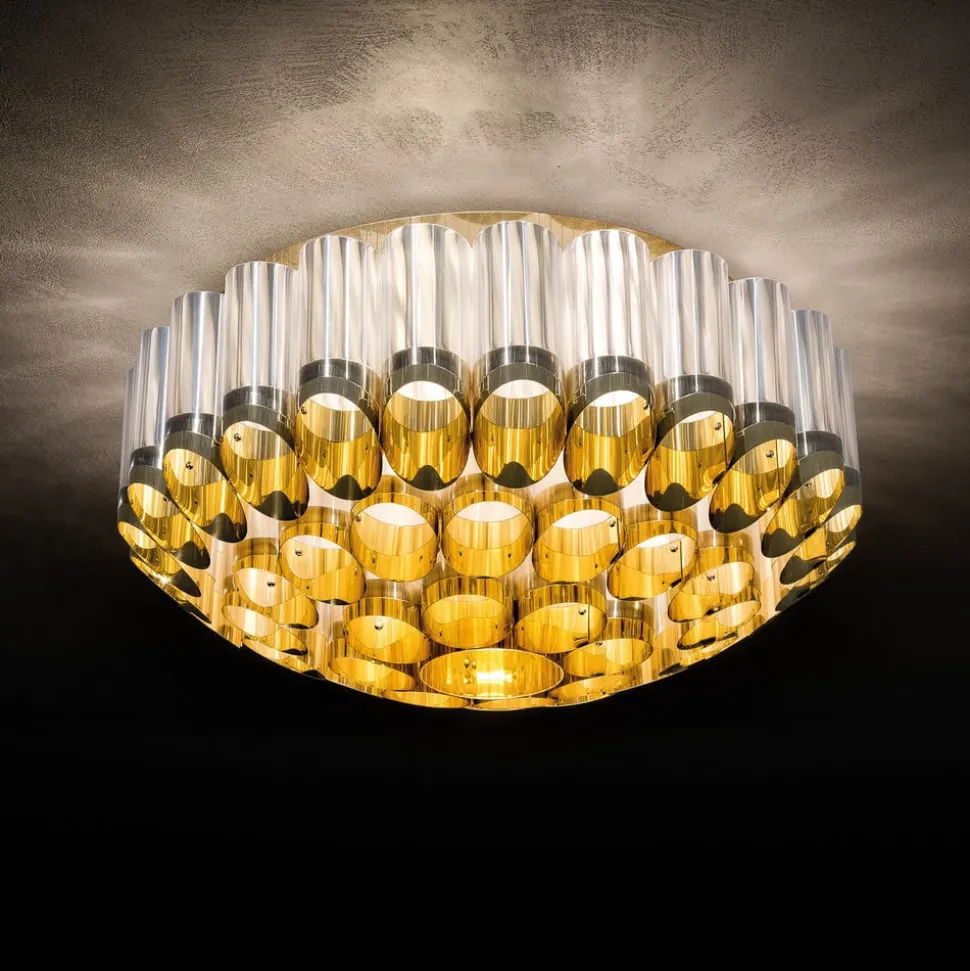 Slamp Odeon Ceiling Loftlampe, guld, Ø 65 cm