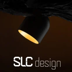 SLC Cup LED-indbygningsdownlight sort/guld 3.000 K
