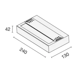 SLC LED-væglampe Illumin8, sort, CCT, aluminium