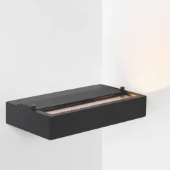 SLC LED-væglampe Illumin8, sort, CCT, aluminium