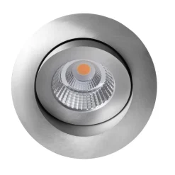 SLC One 360° LED-indbygningslampe dæmp-til-varm aluminium