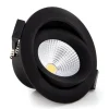 SLC One 360° LED-indbygningslampe sort 2.700K