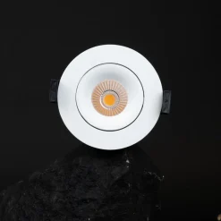 SLC OnePro LED-indbygningsdownlight hvid 3.000 K