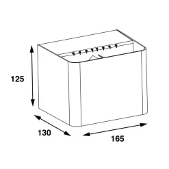SLC Shadow udendørs LED-væglampe up/down