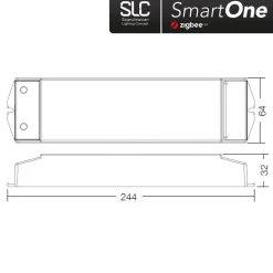 SLC SmartOne strømfors. ZigBee CV 24V 75W PWM RGBW