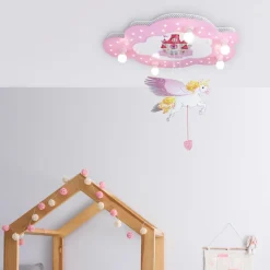 Slot loftlampe til børneværelset med enhjørning