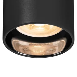 SLV Asto Tube GU10-spot til 1-fase skinne, sort