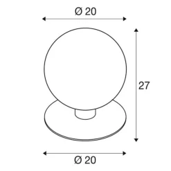SLV Gloo Pure 27 Piedestallampe, højde 27 cm