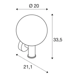 SLV Gloo Pure udendørs væglampe IP44