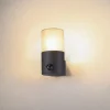 SLV Grafit udendørs væglampe cylindrisk med sensor