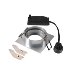 SLV Indbygget loftslampe New Tria, aluminium, aluminium, længde 8,2 cm