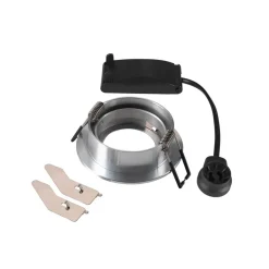 SLV Indbygget loftslampe New Tria, aluminium, aluminium, Ø 8,2 cm