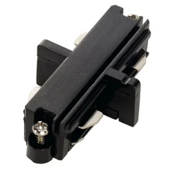 SLV langsgående stik 1-fase skinne, sort