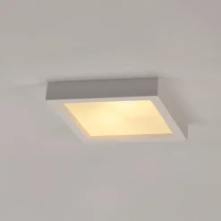 SLV loftlampe Plastra 104, hvid, gips, bredde 25 cm