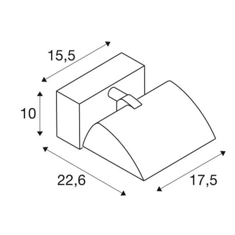 SLV Merado Flood LED-væglampe 3.000K hvid