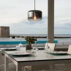 SLV Pantilo 28 pendel, Ø 28 cm, krom