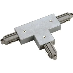 SLV T-stik 1-fase skinne højre, sølv