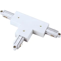 SLV T-stik 1-fase skinne venstre hvid