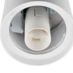 SLV Varyt loftlampe til badeværelset, hvid, aluminium, Ø 12 cm