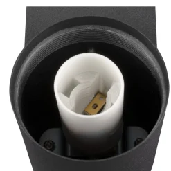 SLV Varyt væglampe til badeværelset, sort, aluminium, bredde 12 cm