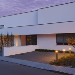 SLV vejlampe Square Pole, højde 90 cm, grå, stål