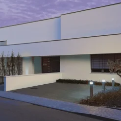 SLV vejlampe Square Pole, højde 90 cm, grå, stål