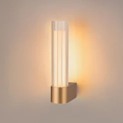 SLV væglampe til badeværelset Lygant enkelt, messingfarvet, aluminium