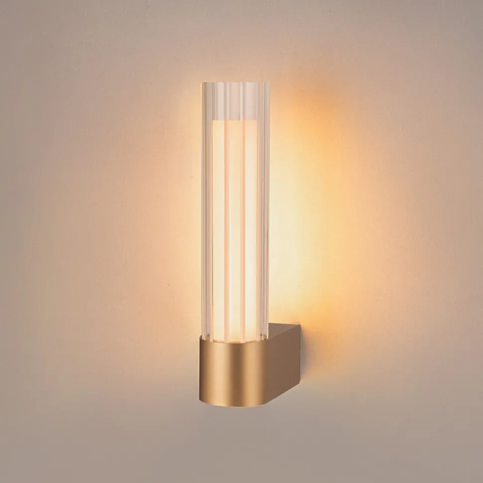 SLV væglampe til badeværelset Lygant enkelt, messingfarvet, aluminium