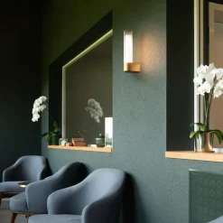 SLV væglampe til badeværelset Lygant enkelt, messingfarvet, aluminium