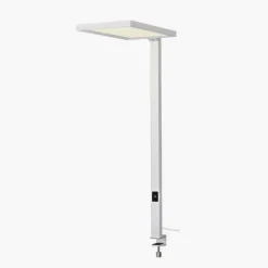 SLV Worklight LED-klemmelampe, hvid