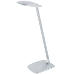 Sølvfarvet LED-skrivebordslampe Cajero m. dæmper