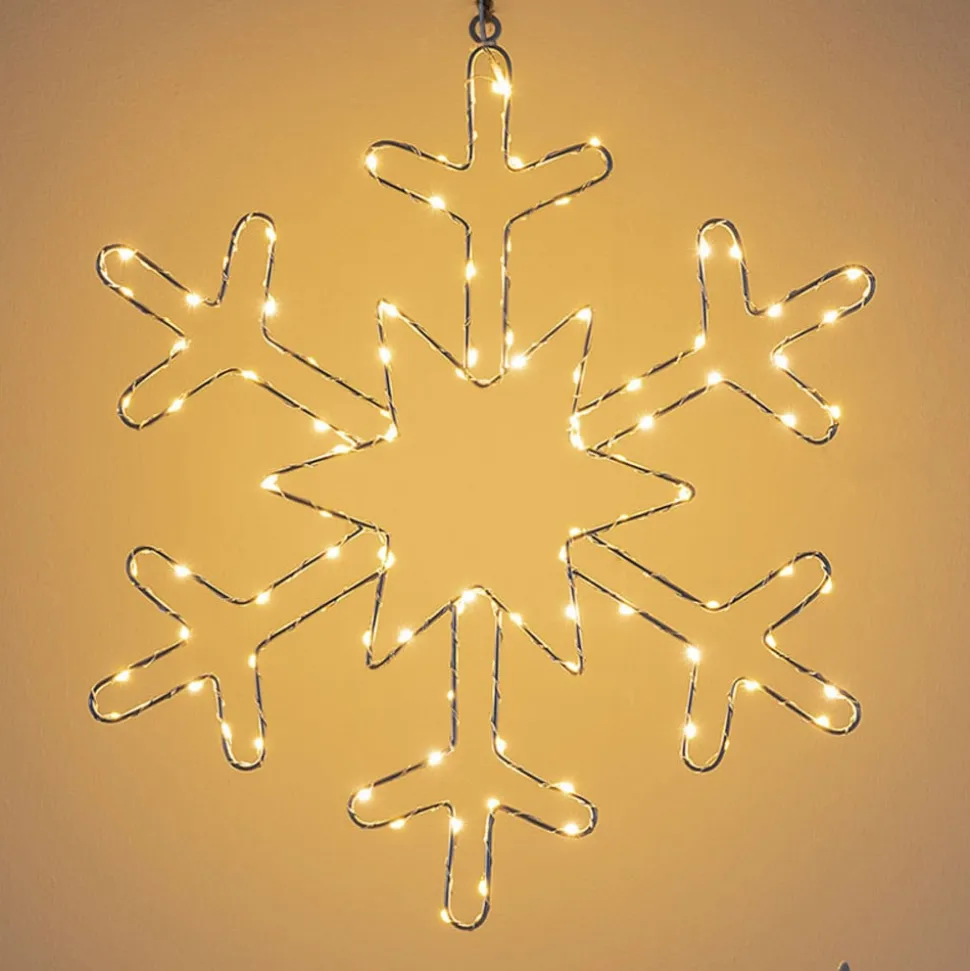 Sølvsnefnug LED-dekorationslampe