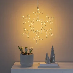 Sølvsnefnug LED-dekorationslampe