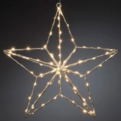 Sølvstjerne LED-dekorationslampe 37x36 cm
