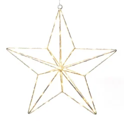 Sølvstjerne LED-dekorationslampe 37x36 cm