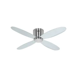 Smart loftventilator Eco Plano II, Ø 112 cm, sølv, DC