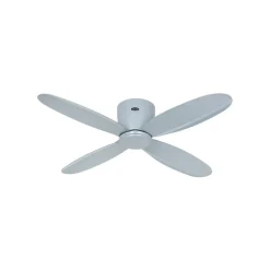 Smart loftventilator Eco Plano II, Ø 112 cm, lysegrå, DC