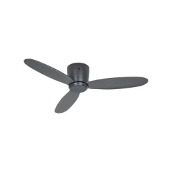 Smart loftventilator Eco Plano II, Ø 112 cm, grå, DC