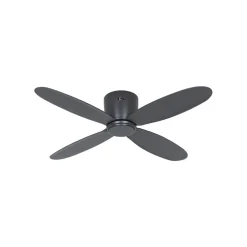 Smart loftventilator Eco Plano II, Ø 112 cm, grå, DC