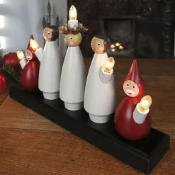 Smuk lysestage Luciakör m. 5 lys