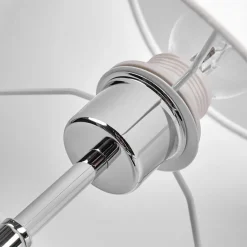 Smuk væglampe Dorothea med hvid stofskærm