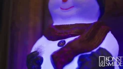 Snemand LED-dekorationsfigur, RGB-farveskift, IP44