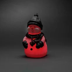 Snemand LED-dekorationsfigur, RGB-farveskift, IP44