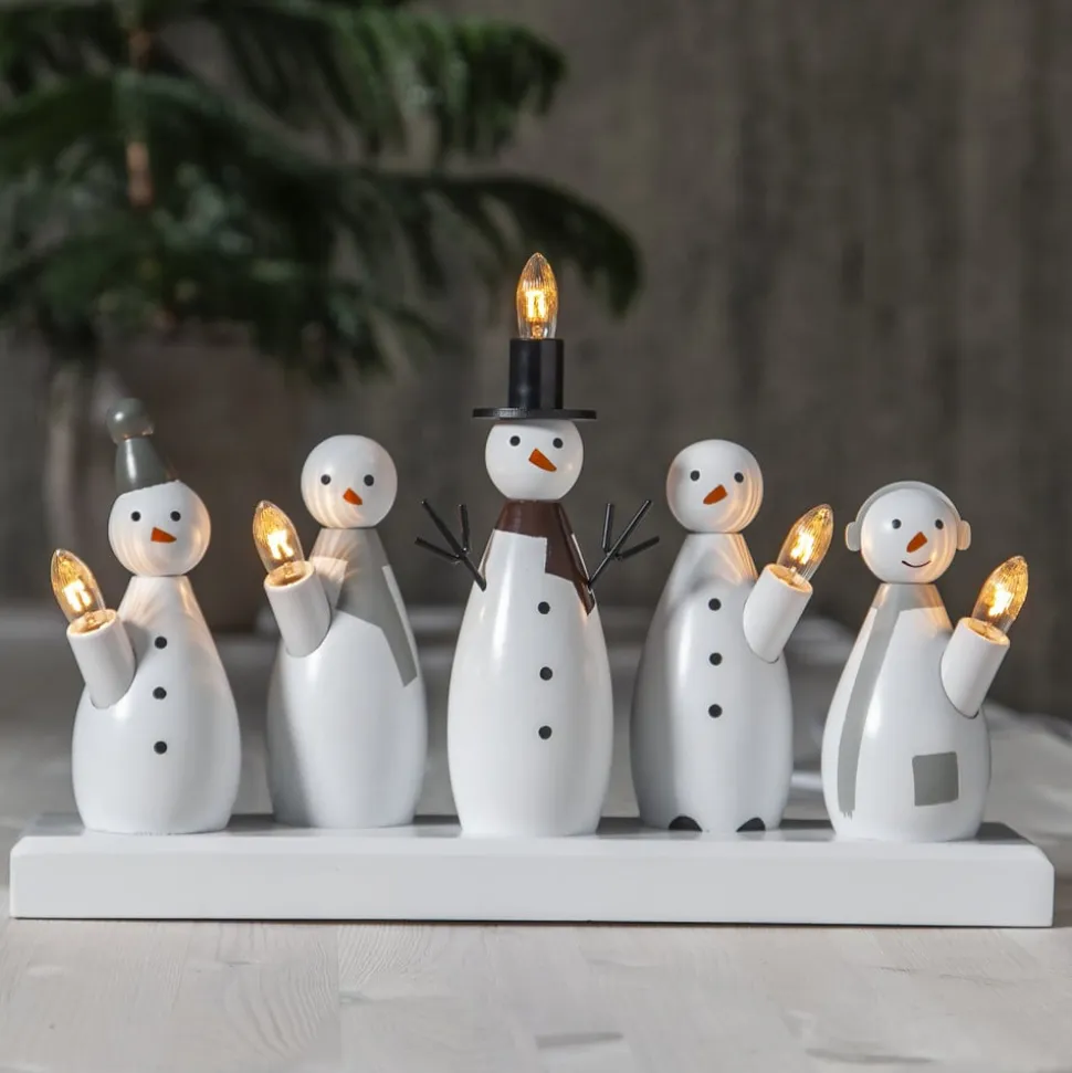 Snemand lysestage, 5 lyskilder