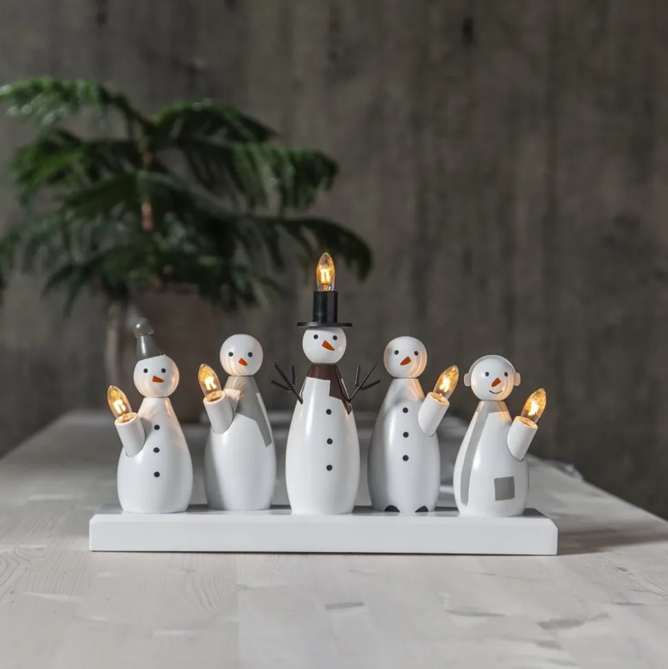 Snemand lysestage, 5 lyskilder